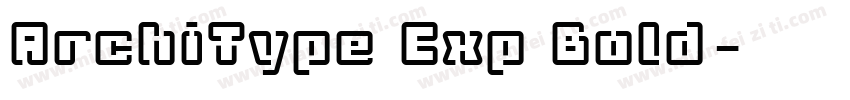 ArchiType Exp Bold字体转换